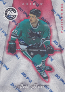 1997-98 Pinnacle Totally Certified - Jeff Friesen - Platinum Red /6199 #81