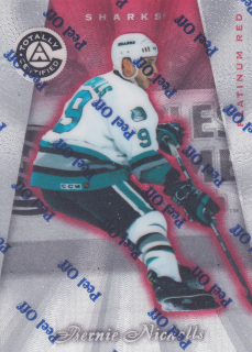 1997-98 Pinnacle Totally Certified - Bernie Nicholls - Platinum Red /6199 #109
