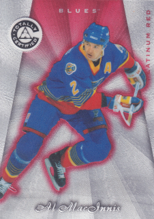 1997-98 Pinnacle Totally Certified - Al MacInnis - Platinum Red /6199 #120