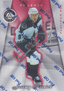 1997-98 Pinnacle Totally Certified - Jeremy Roenick - Platinum Red /6199 #65