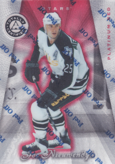 1997-98 Pinnacle Totally Certified - Joe Nieuwendyk - Platinum Red /6199 #76