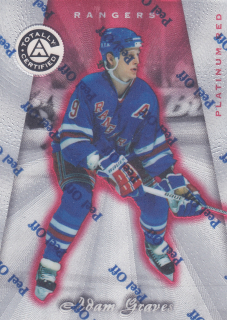 1997-98 Pinnacle Totally Certified - Adam Graves - Platinum Red /6199 #96