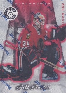 1997-98 Pinnacle Totally Certified - Jeff Hackett - Platinum Red /4299 #30