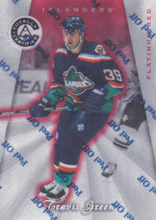 1997-98 Pinnacle Totally Certified - Travis Green - Platinum Red /6199 #123