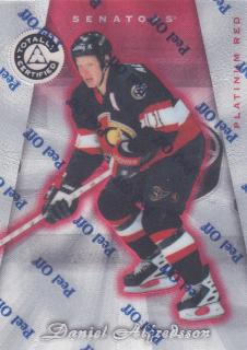 1997-98 Pinnacle Totally Certified - Daniel Alfredsson - Platinum Red /6199 #114