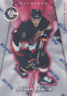 1997-98 Pinnacle Totally Certified - Alexei Yashin - Platinum Red /6199 #78