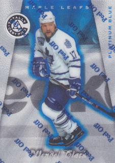 1997-98 Pinnacle Totally Certified - Wendel Clark - Platinum Blue /3099 #71