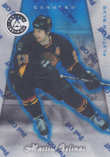 1997-98 Pinnacle Totally Certified - Martin Gelinas - Platinum Blue /3099 #113