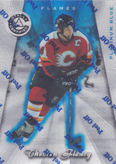1997-98 Pinnacle Totally Certified - Theoren Fleury - Platinum Blue /3099 #42