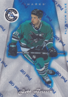 1997-98 Pinnacle Totally Certified - Jeff Friesen - Platinum Blue /3099 #81