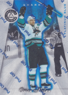 1997-98 Pinnacle Totally Certified - Owen Nolan - Platinum Blue /3099 #59