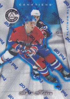 1997-98 Pinnacle Totally Certified - Saku Koivu - Platinum Blue /3099 #44