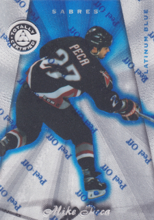 1997-98 Pinnacle Totally Certified - Mike Peca - Platinum Blue /3099 #99