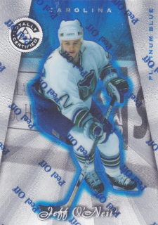 1997-98 Pinnacle Totally Certified - Jeff O'Neill - Platinum Blue /3099 #128