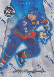 1997-98 Pinnacle Totally Certified - Al MacInnis - Platinum Blue /3099 #120