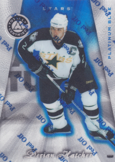 1997-98 Pinnacle Totally Certified - Derian Hatcher - Platinum Blue /3099 #54