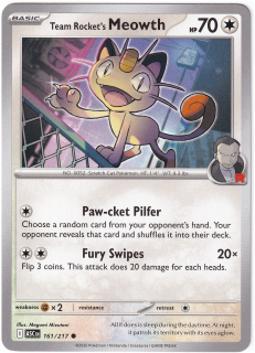 Team Rocket's Meowth #161
