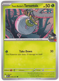 Team Rocket's Tarountula #18