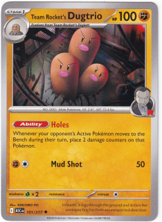 Team Rocket's Dugtrio #101