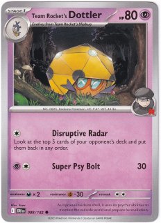 Team Rocket's Dottler #88