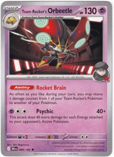 Team Rocket's Orbeetle #89
