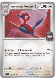 Team Rocket's Porygon2 #154