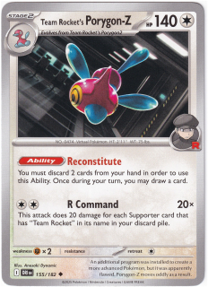 Team Rocket's Porygon-Z #155