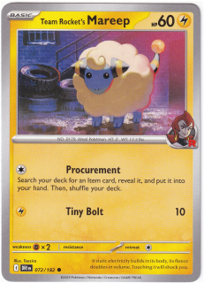 Team Rocket's Mareep #72