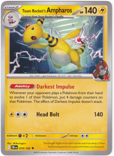 Team Rocket's Ampharos #74