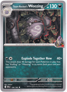 Team Rocket's Weezing #126