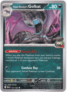 Team Rocket's Golbat #121