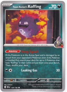 Team Rocket's Koffing #125