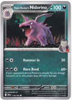 Team Rocket's Nidorino #118
