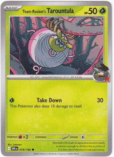 Team Rocket's Tarountula #19