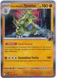 Team Rocket's Tyranitar #96