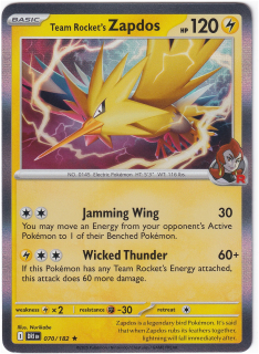 Team Rocket's Zapdos #70