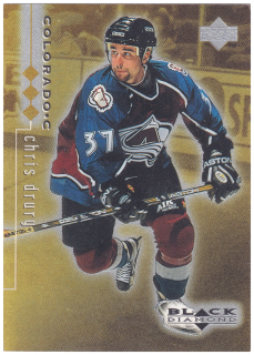 1998-99 UD Black Diamond - Chris Drury - Triple Diamond /1000 #24