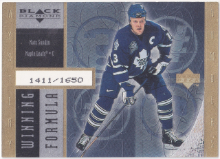 1998-99 UD Black Diamond - Mats Sundin - Winning Formula Gold /1650 #WF27