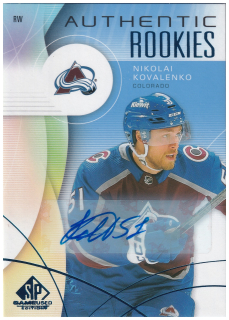 2024-25 UD SP Game Used - Nikolai Kovalenko - Authentic Rookies Blue Autograph #229