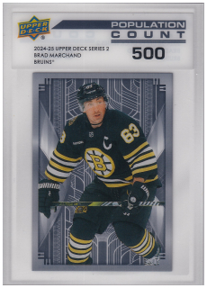 2024-25 UD Series 2 - Brad Marchand - Population Count 500 #PC-43