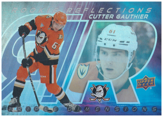 2024-25 UD Extended Series - Cutter Gauthier - Rookie Reflections #RR-27