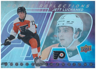 2024-25 UD Extended Series - Jett Luchanko - Rookie Reflections #RR-16