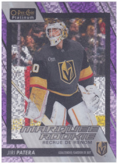 2023-24 UD O-Pee-Chee Platinum - Jiří Patera - Marquee Rookie Violet Pixels /299 #268