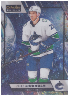 2023-24 UD O-Pee-Chee Platinum - Elias Lindholm - Cosmic /65 #179