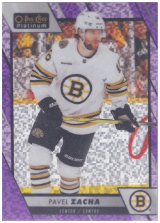 2023-24 UD O-Pee-Chee Platinum - Pavel Zacha - Violet Pixels /299 #161