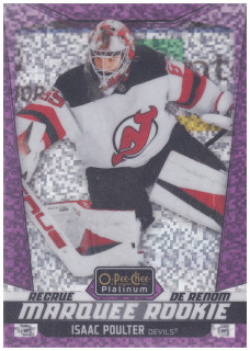 2024-25 UD O-Pee-Chee Platinum - Isaac Poulter - Marquee Rookie Violet Pixels /299 #240