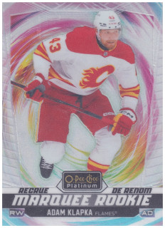 2024-25 UD O-Pee-Chee Platinum - Adam Klapka - Marquee Rookie Rainbow Color Wheel #218