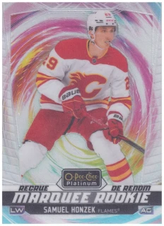 2024-25 UD O-Pee-Chee Platinum - Samuel Honzek - Marquee Rookie Rainbow Color Wheel #272