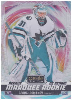 2024-25 UD O-Pee-Chee Platinum - Georgi Romanov - Marquee Rookie Rainbow Color Wheel #250