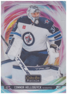 2024-25 UD O-Pee-Chee Platinum - Connor Hellebuyck - Rainbow Color Wheel #100